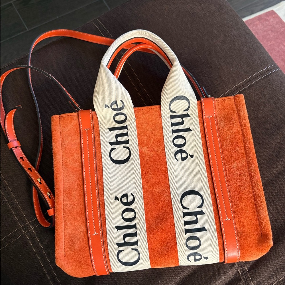 Chloe Woody Crossbody Tote Bag